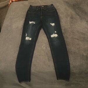 Fashion Nova size 5 (27) high waisted distressed skinny jeans